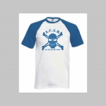 A.C.A.B. pánske modrobiele tričko s modrým logom 100%bavlna značka Fruit of The Loom (viacero motívov na výber)